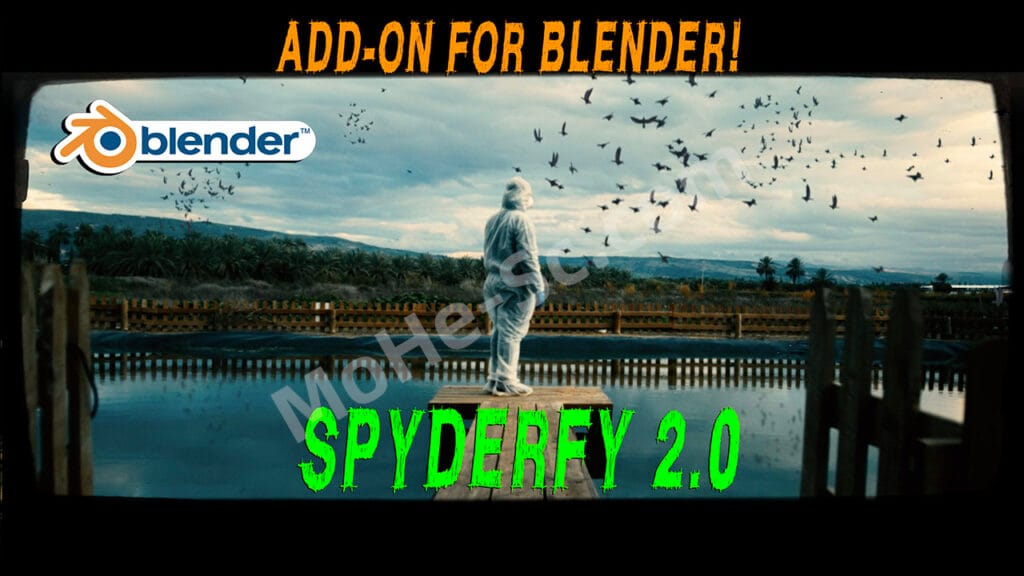 Blender群体动画粒子插件 Spyderfy V2.6 – Boid Systems Add On For Blender 2.8