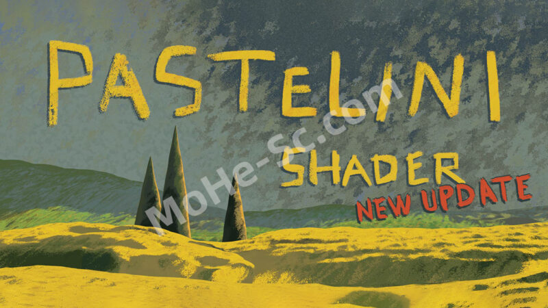 Blender手绘素描粉彩画着色器资产预设 Pastelini Shader V1.0 For Blender 3.6 +-MOHE素材库-设计行业的乐园,各类素材的矿山!