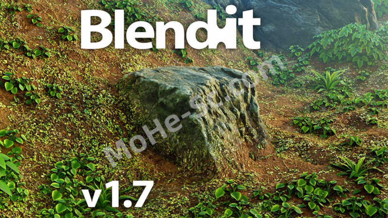 Blender模型环境融合插件 Blendit v1.7.1 Add-on For Blender 2.83+-MOHE素材库-设计行业的乐园，各类素材的矿山！