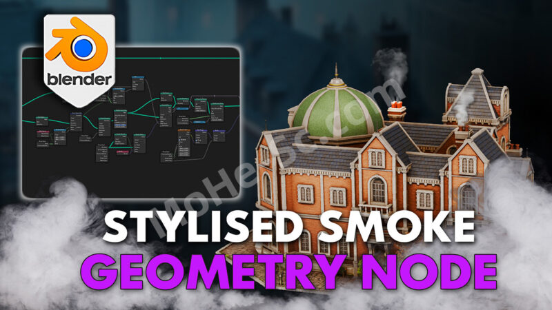 Blender烟雾生成器资产预设 Blender 4 3DT Smoke Generator Geometry Node-MOHE素材库-设计行业的乐园,各类素材的矿山!