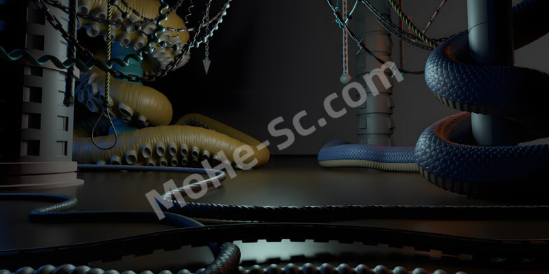 Blender管道绳索曲线细节生成器插件 Handy Curve Profile V1.5 For Blender 2.93 +-MOHE素材库-设计行业的乐园，各类素材的矿山！