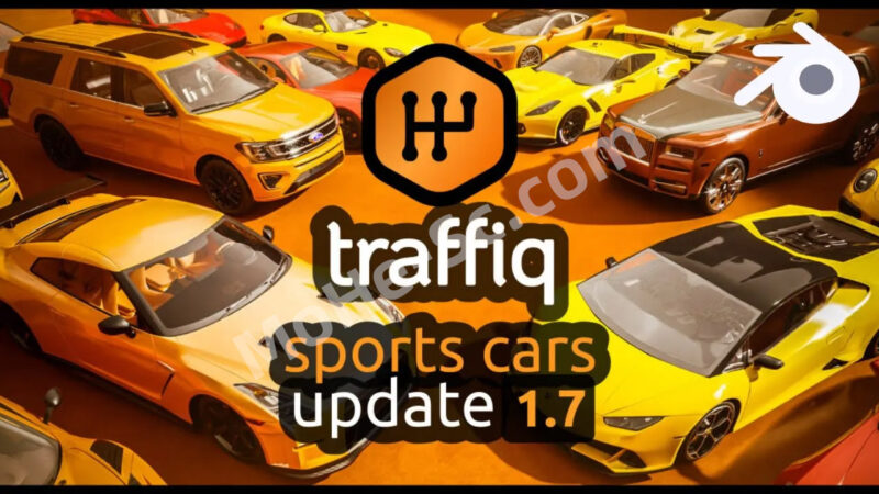 Blender绑定汽车模型资产预设插件 Car Library – Traffiq Car Models – Rigged Cars V2.2.0 For Blender 3.3 +-MOHE素材库-设计行业的乐园,各类素材的矿山!