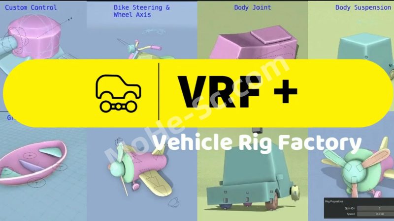 Blender汽车交通工具绑定插件 VRF – Vehicle Rig Factory Plus V4.4.25 For Blender 3.0 +-MOHE素材库-设计行业的乐园，各类素材的矿山！