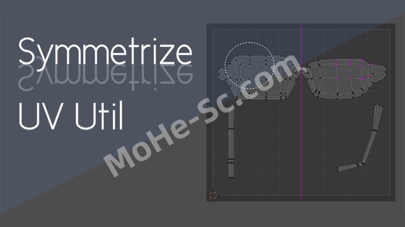 Blender UV贴图对称编辑插件 Symmetrize Uv Util 1.5.0 For Blender 3.3 +-MOHE素材库-设计行业的乐园,各类素材的矿山!