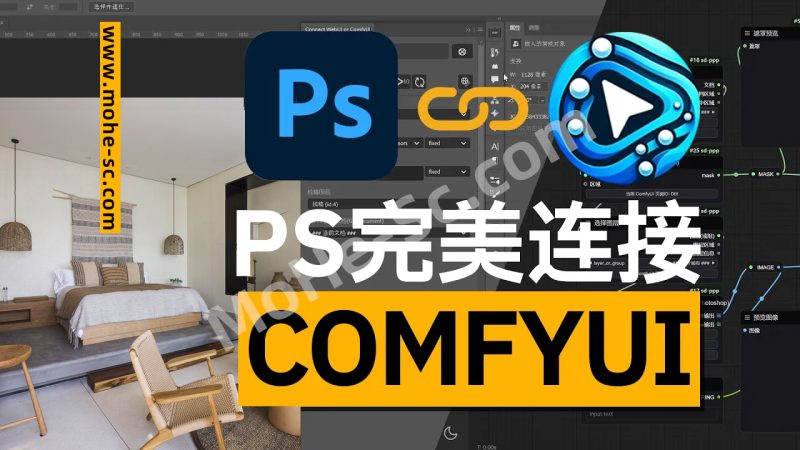 SD-PPP : 一款开源项目，旨在实现 Adobe Photoshop 与 ComfyUI 的通信，PS无缝链接ComfyUI，任意工作流轻松转变为PS插件！-MOHE素材库-设计行业的乐园，各类素材的矿山！