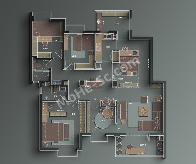 2025最新30套PS高级感彩平配色体系PSD分层源文件-MOHE素材库-设计行业的乐园，各类素材的矿山！