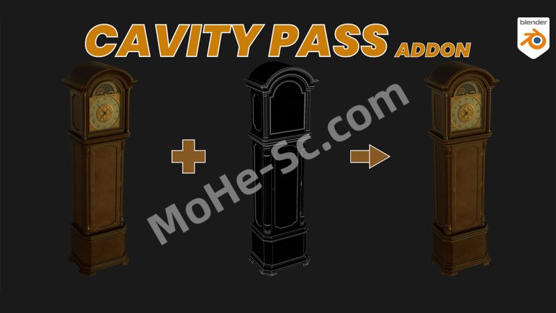 Blender边界通道插件 Cavity Pass v1.2.0 For Blender 2.93 +-MOHE素材库-设计行业的乐园,各类素材的矿山!