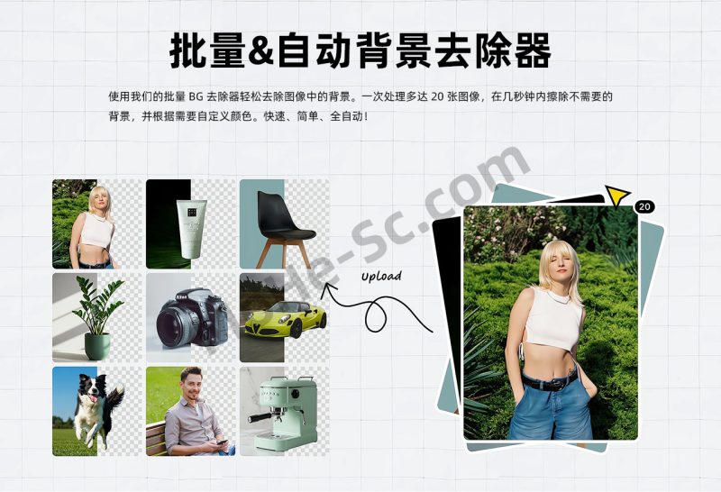 Background Remover by Vheer：一键批量AI去背景工具-MOHE素材库-设计行业的乐园，各类素材的矿山！