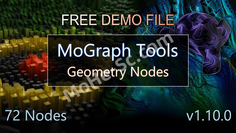 Blender运动图形动画节点预设 Mograph Tools Geometry Nodes For Motion Graphics v1.10.0 For Blender 4.2 +-MOHE素材库-设计行业的乐园,各类素材的矿山!