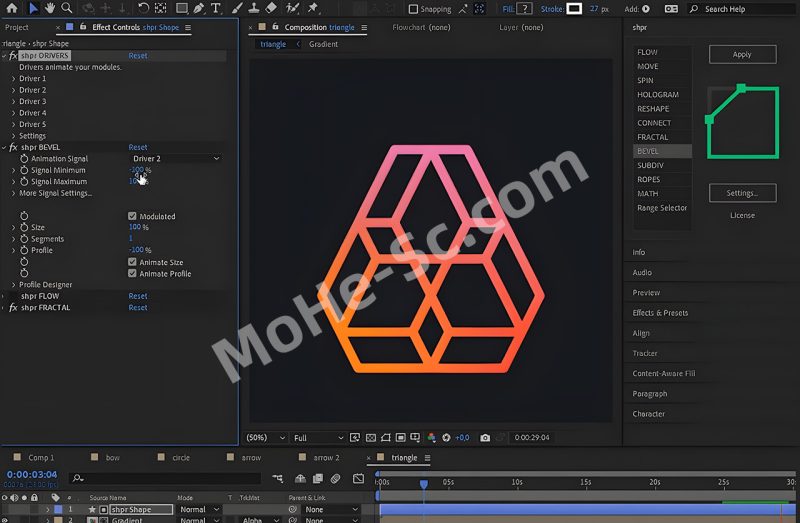 AE创意图形路径动画脚本 shpr V1.51 – Synth-Inspired Path Animators For After Effects 2020-MOHE素材库-设计行业的乐园,各类素材的矿山!