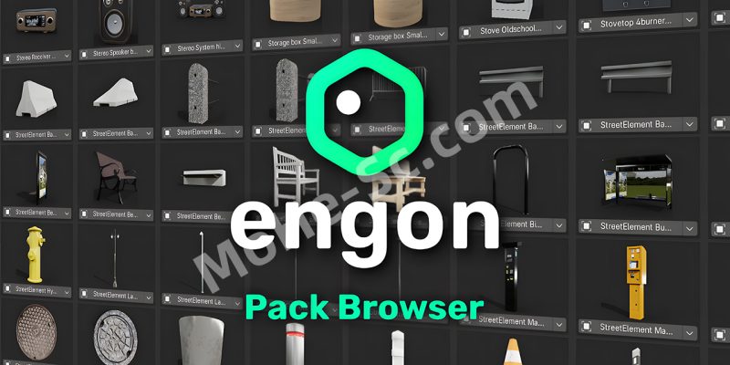 Blender资产文件即时搜索生成插件 Engon V1.6.0 For Blender 3.6 +-MOHE素材库-设计行业的乐园,各类素材的矿山!