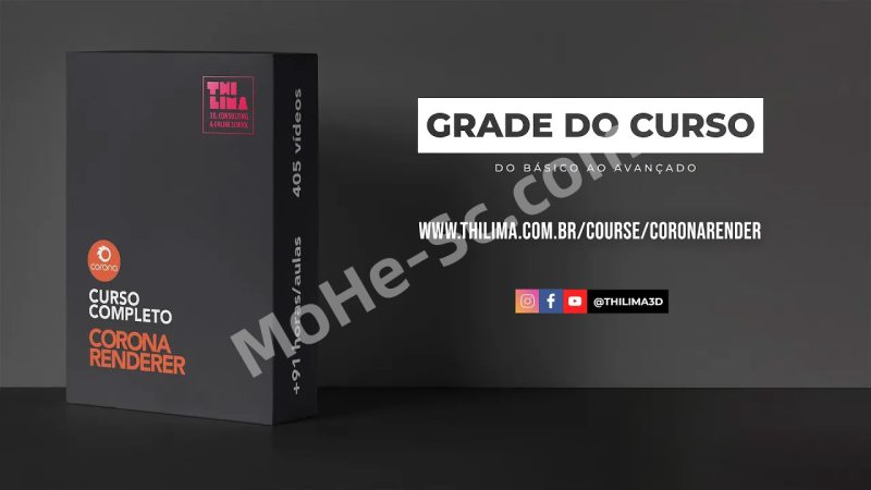 Corona Online Training Photorealism From Basics to Advanced CR照片级写实主义渲染从基础到高级教程[中文字幕]-MOHE素材库-设计行业的乐园，各类素材的矿山！