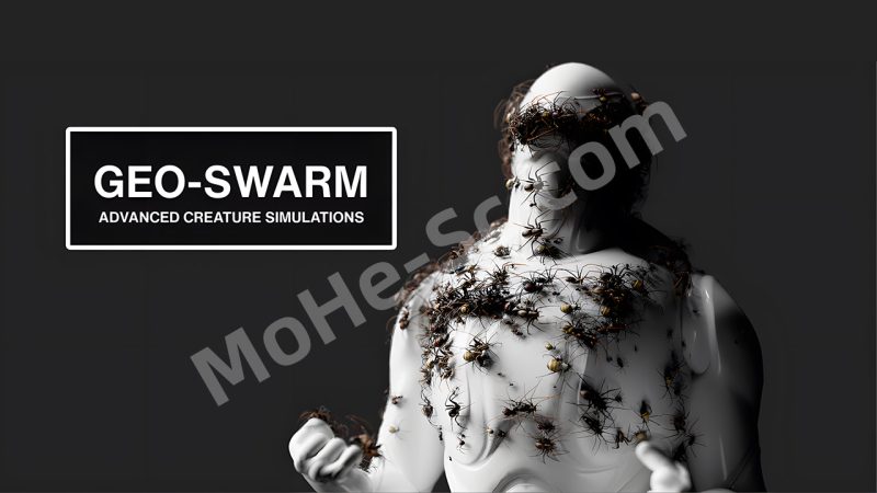 Blender昆虫动画模拟插件 Geo-Swarm V3 Premium For Blender 4.2 +-MOHE素材库-设计行业的乐园，各类素材的矿山！