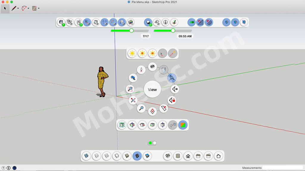 草图大师圆盘菜单插件 Curic Pie Menu v1.2.0 For SketchUp 2020 ~ 2022