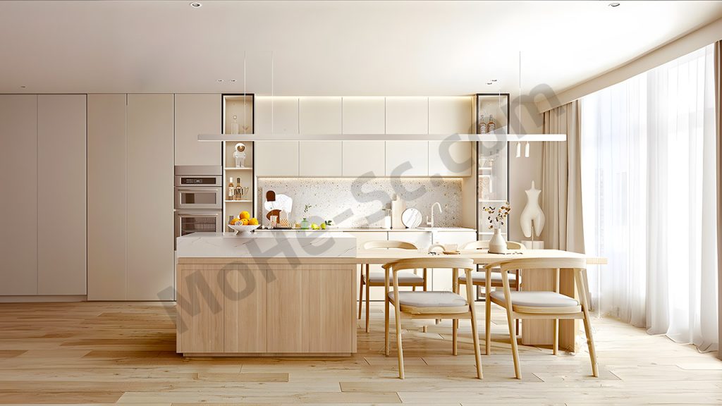 【厨房 Kitchen】现代简约开放式厨房SU模型 sketchup 8.0 Modern simple open kitchen SU model