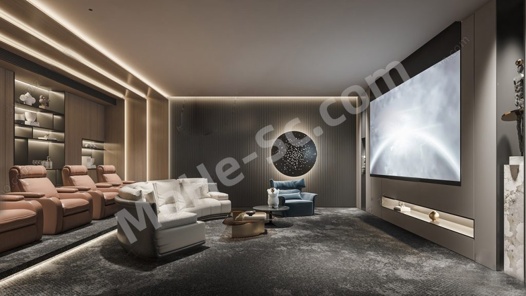 【影音室 Audio-visual room】影音室SU模型 Su model of audio-visual room