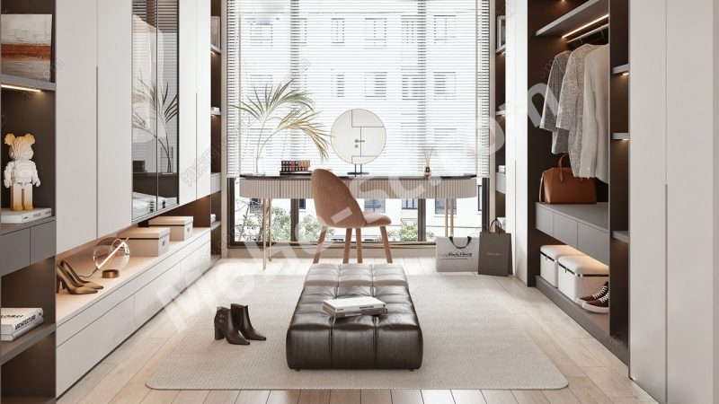 【衣帽间 Cloakroom】现代衣帽间SU模型  Modern Cloakroom SU Model-MOHE素材库-设计行业的乐园，各类素材的矿山！