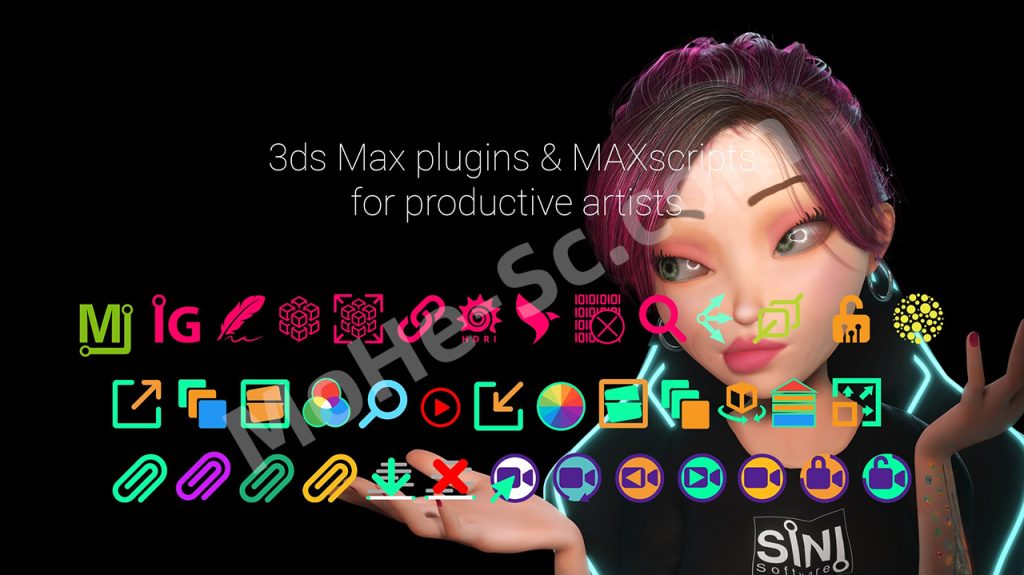 3DS MAX插件合集 SiNi Plugins v2.0.2 For 3ds Max 2021 ~ 2026