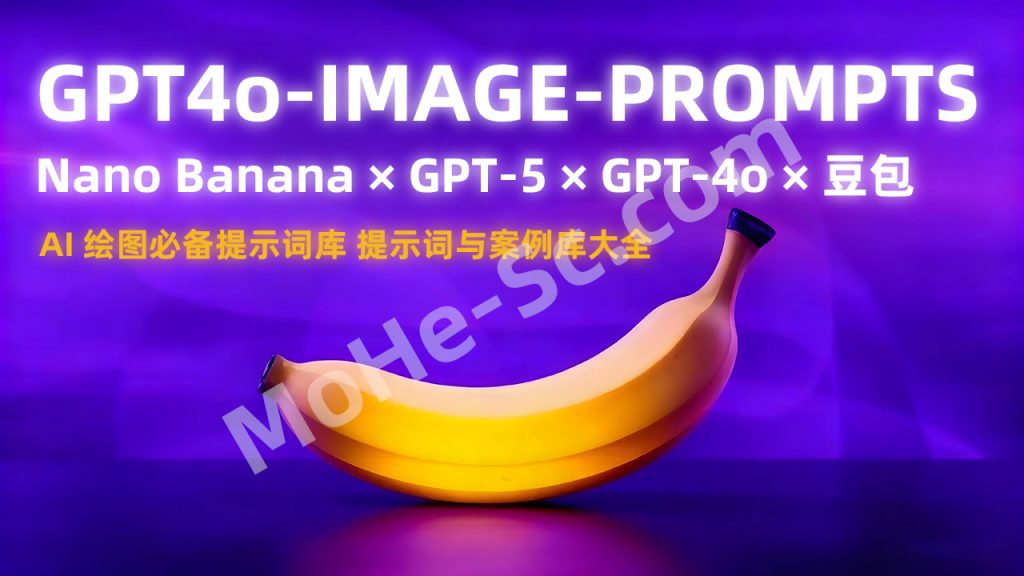 GPT4o-image-prompts：AI 绘图必备提示词库！Nano Banana × GPT-5 × GPT-4o × 豆包 提示词与案例库大全