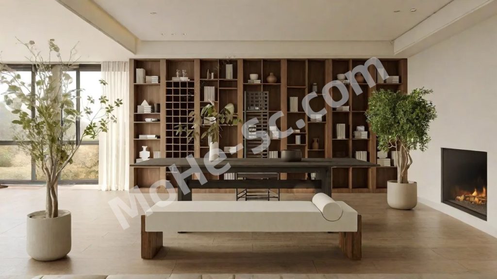 【书房 Study】侘寂书房SU模型 Wabi-Sabi Study SU Model