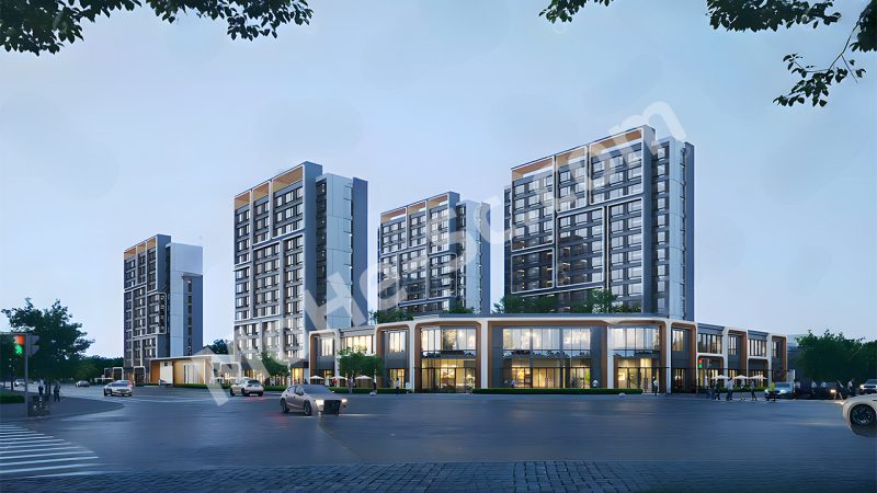 【住宅 Residential】现代住宅高端住宅3DsMax模型 Modern residential high-end residential 3DsMax model-MOHE素材库-设计行业的乐园，各类素材的矿山！