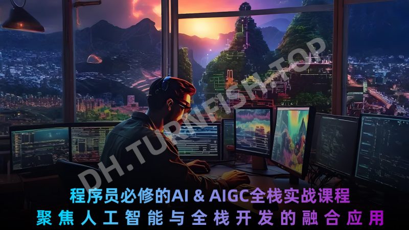 程序员必修的AI & AIGC全栈实战课程 聚焦人工智能与全栈开发的融合应用-MOHE素材库-设计行业的乐园，各类素材的矿山！