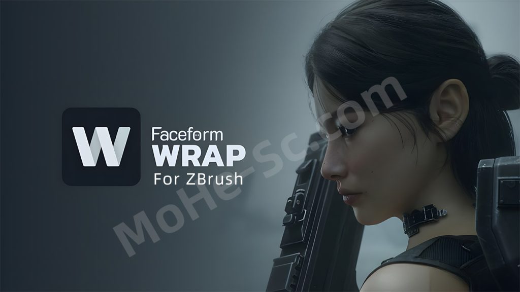 3D模型扫描拓扑插件 R3DS Faceform Wrap 2025.9.19 For ZBrush