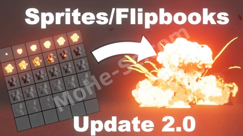 Blender自定义粒子特效节点资产预设 Sprite Particles For Realtime Vfx With Geonodes V2.0 For Blender 4.0 +-MOHE素材库-设计行业的乐园，各类素材的矿山！