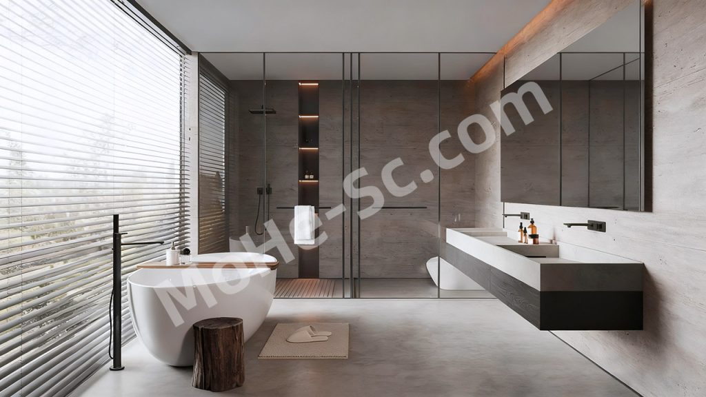 【卫生间 Bathroom】现代卫生间SU模型 Modern Bathroom SU Model
