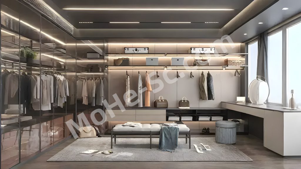 【衣帽间 Cloakroom】现代衣帽间SU模型 Modern Cloakroom SU Model