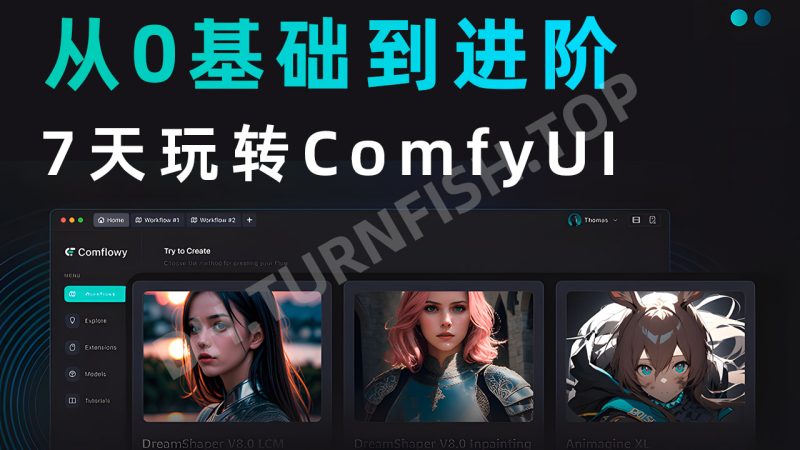 从0基础到进阶，7天玩转ComfyUI，Comfyui工作流+AI视频生成-MOHE素材库-设计行业的乐园，各类素材的矿山！