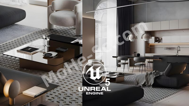 Udemy Complete Unreal Engine 5 Mastery by Hossein Mashayekhi_UE5建筑表现新手全流程案例课程 中文字幕 含课件-MOHE素材库-设计行业的乐园，各类素材的矿山！