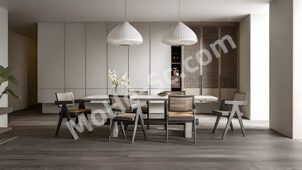 【餐厅 Restaurant】现代家居餐厅SU模型  Modern Home Restaurant SU Model