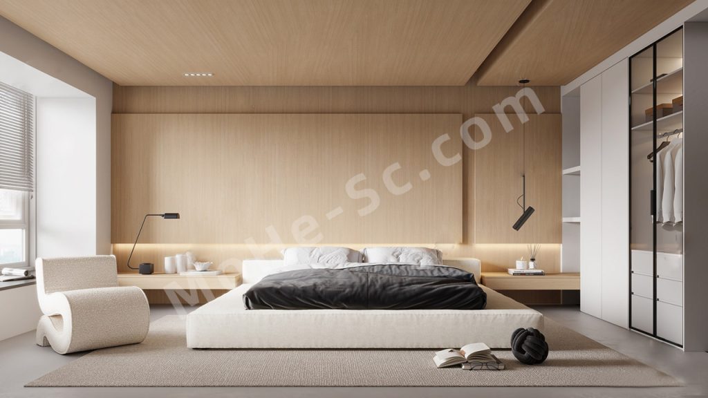 【卧室 Bedroom】现代卧室SU模型  Modern Bedroom SU Model