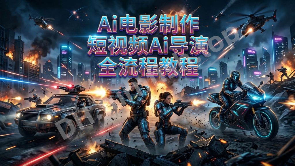 图片[1]-未来已至，小白也能用AI制作电影！ChatGPT+Midjourney+PR Ai电影制作短视频Ai导演全流程课程[ChatGPT韩语精译]，全网最详细的AI电影制作全流程教学