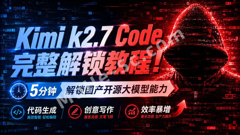 Kimi k2.7 Code 完整越狱教程！5分钟解锁国产开源大模型无限制模式能力，代码生成与创意写作效率暴增！-MOHE素材库-设计行业的乐园，各类素材的矿山！