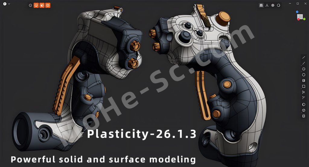 图片[1]-Plasticity-26.1.3 Powerful solid and surface modeling 适用于强大的实体与曲面建模功能模拟软件