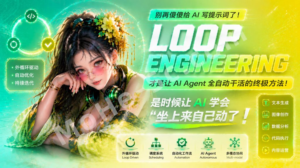 图片[1]-别再傻傻给 AI 写提示词了！Loop Engineering 才是让AI Agent全自动干活的终极方法，是时候让 AI 学会“坐上来自己动了”！