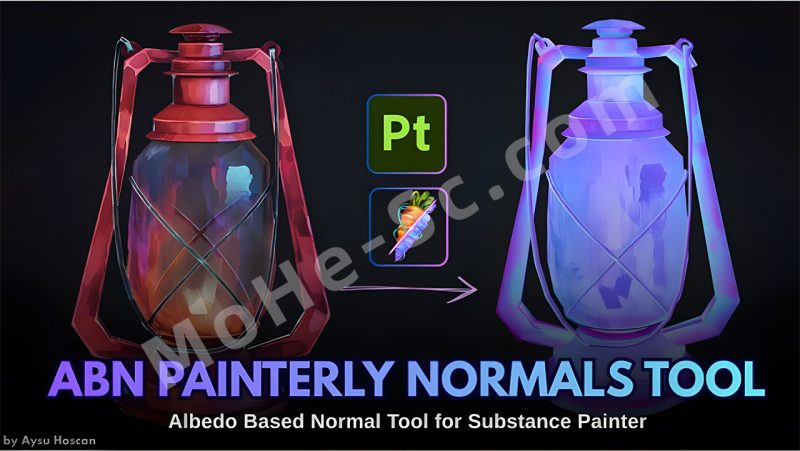 ABN Painterly Normals v1.1 - Easy Painterly Normals 一款专为 Adobe Substance 3D Painter 设计的风格化法线生成与绘制工具