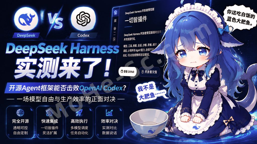 图片[1]-DeepSeek Harness实测来了！开源Agent框架能否击败OpenAI Codex？一场模型自由与生产效率的正面对决