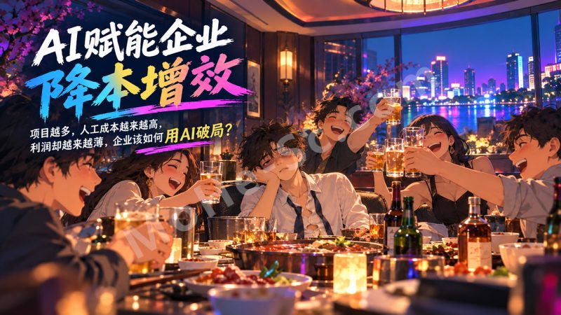 AI时代，项目越多，人工成本越来越高，利润却越来越薄，决定一个企业价值的不是订单多不多，而是能结合AI赋能企业破局！