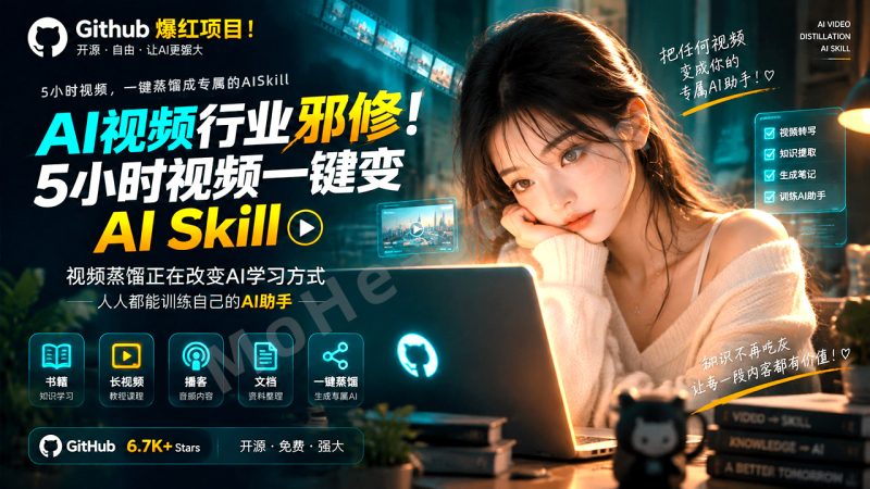 AI视频行业邪修！5小时视频一键变AI Skill：视频蒸馏正在改变AI学习方式，人人都能训练自己的AI助手
