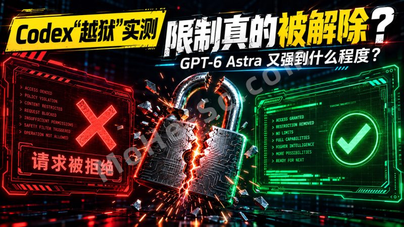 Codex“越狱”真的成功了？项目实测限制被解除！破甲版 GPT-6 Astra 能强到什么程度？A Codex jailbreak prompt and test pack for gpt！-MOHE素材库-设计行业的乐园，各类素材的矿山！