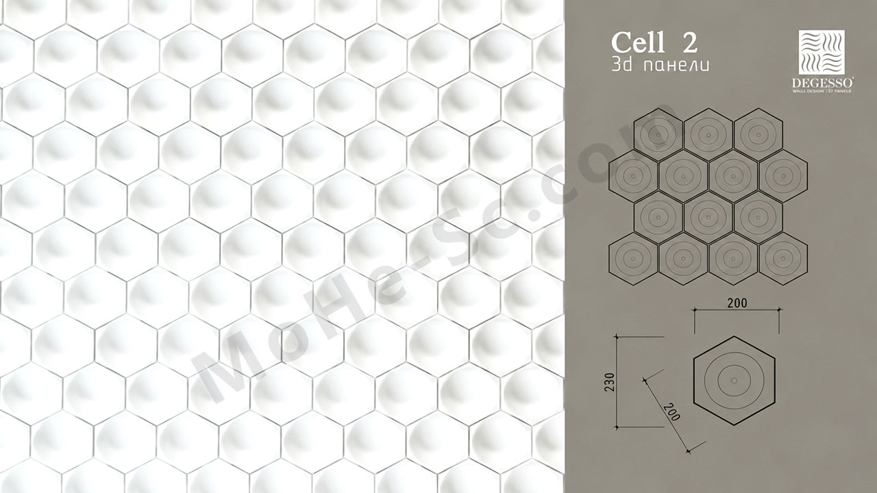 图片[1]-3D Panels Degesso (Cell_2) 石膏装饰面板 3D 模型下载 Degesso 3D Panels (Cell_2) – Gypsum Decorative Panels 3D Model Download