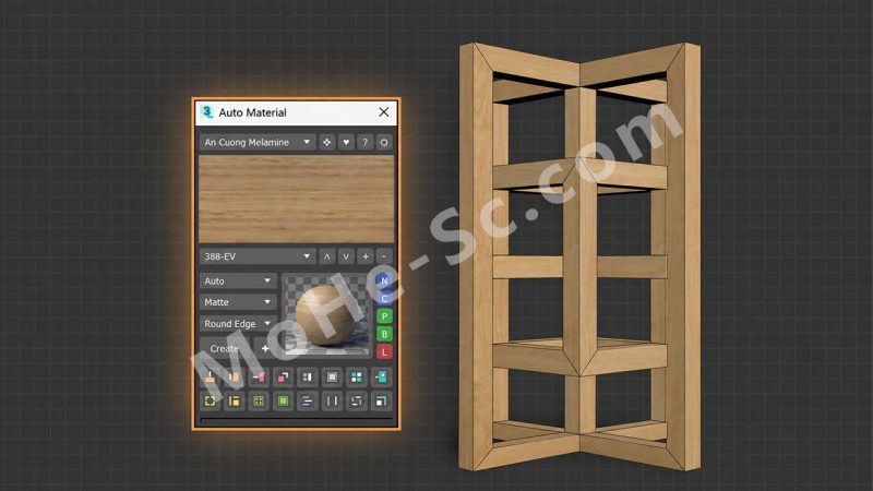 Auto Material v1.60：3ds Max 自动材质与 UV 贴图工具｜D95 DESIGN Auto Material 1.60 plugin For 3ds Max