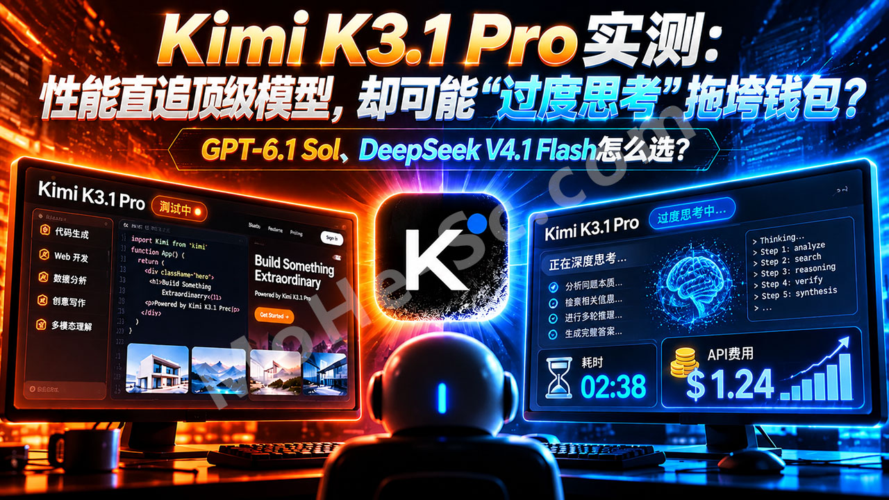 图片[1]-Kimi K3.1 Pro实测：性能直追顶级模型，却可能被“过度思考”拖垮钱包？GPT-6.1 Sol、DeepSeek V4.1 Flash怎么选？